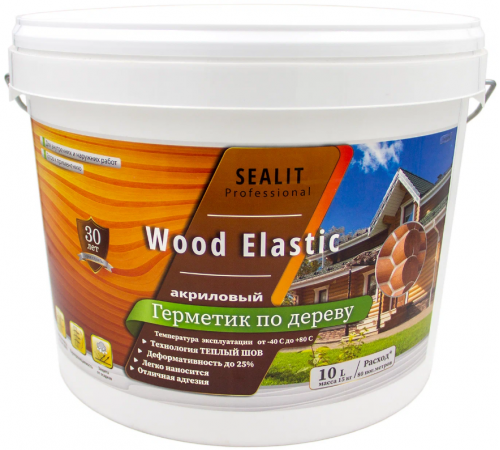 Приобрести ГЕРМЕТИК - Sealit Wood Elastic для работы с деревянными материалами 5 л в Брянске, Брянская область